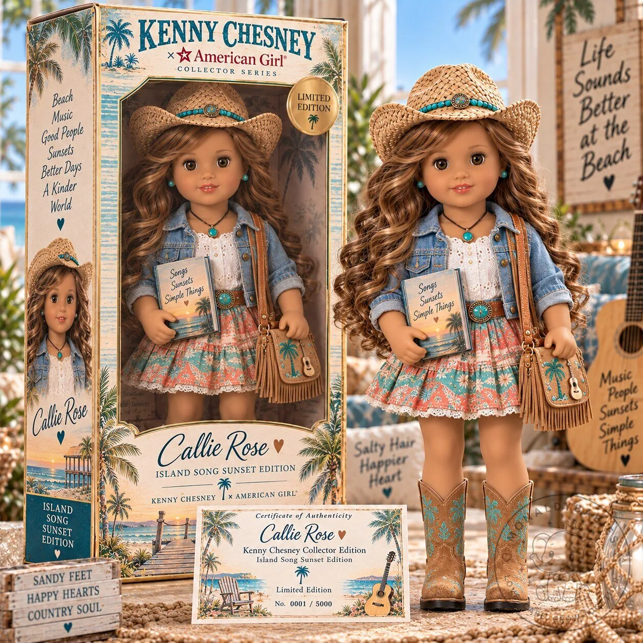 Kenny Chesney Callie Rose American Girl Collector Series Limited Edition Doll