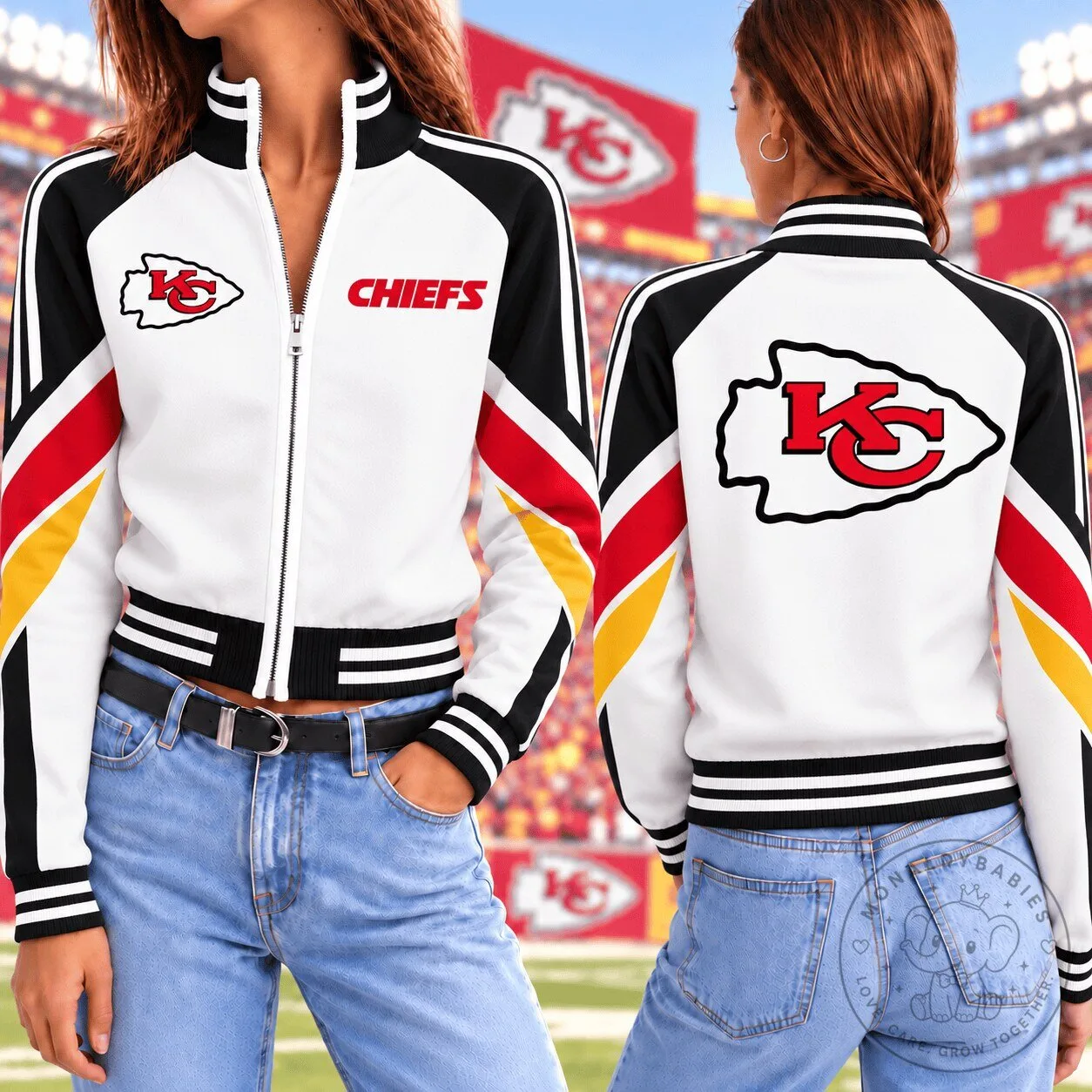 Kansas City Chiefs National Football League Vintage Colorblock Bomber Jacket