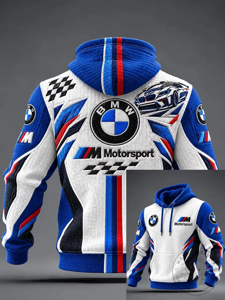 BMW Motorsport Racing Graphic Colorblock Hoodie