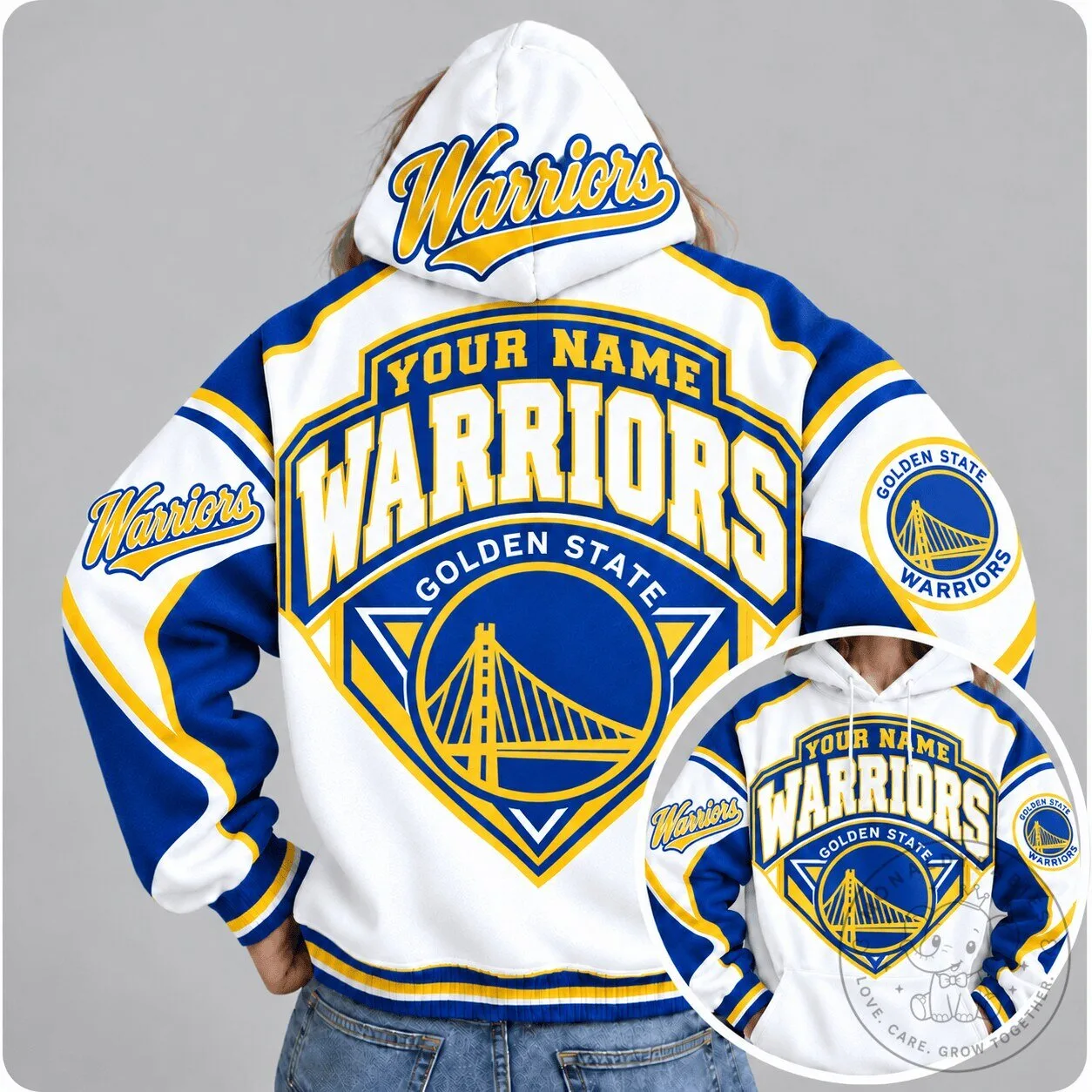 Golden State Warriors Personalized Basketball Team Hoodie
