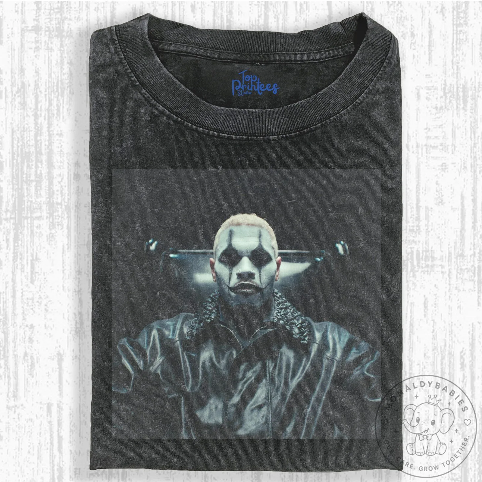 Chris Brown For the Moment Vintage Washed Graphic T-Shirt