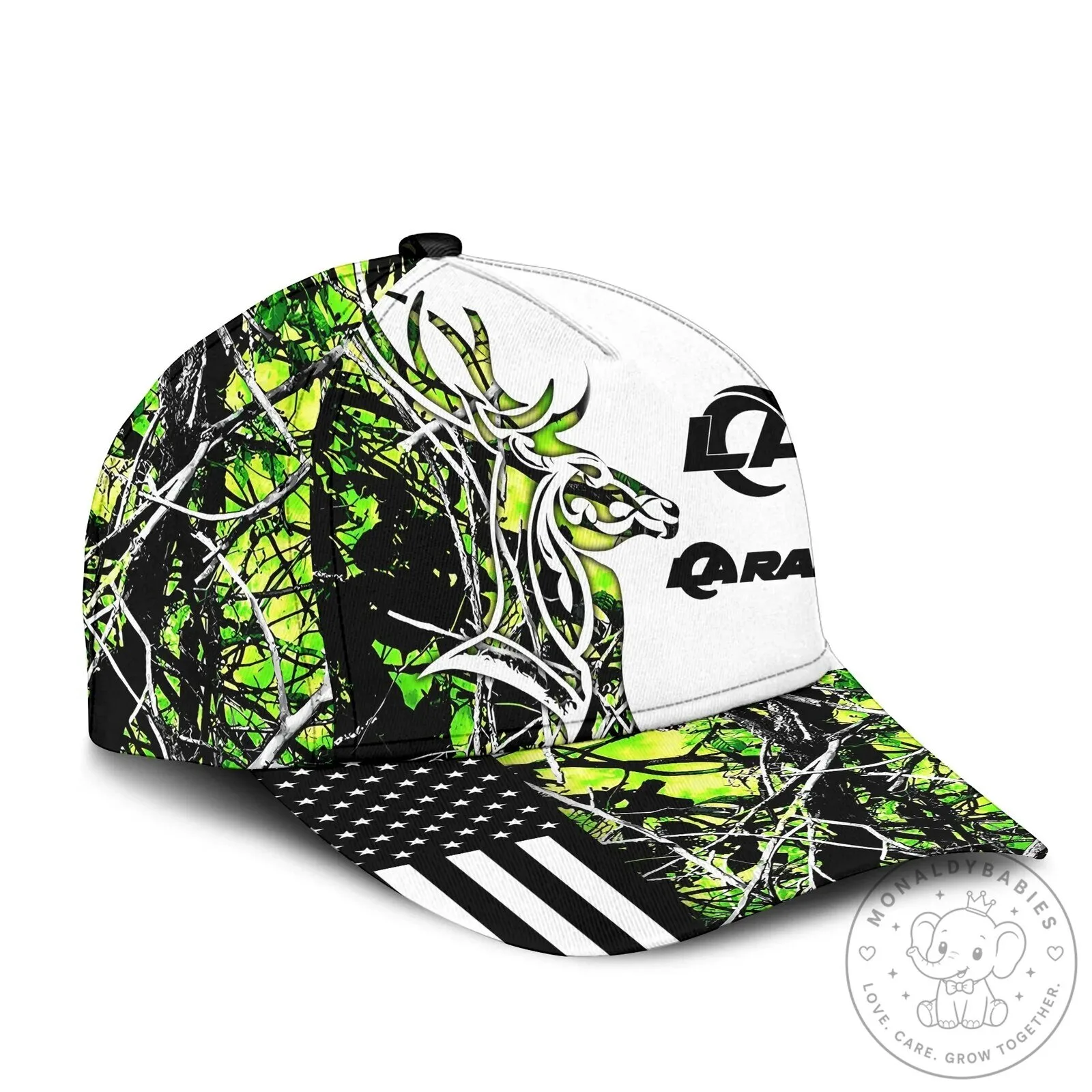 Los Angeles Rams Hunting Camouflage Deer Antler American Flag Cap Hat 13 Los Angeles Rams Hunting Camouflage Deer Antler American Flag Cap Hat