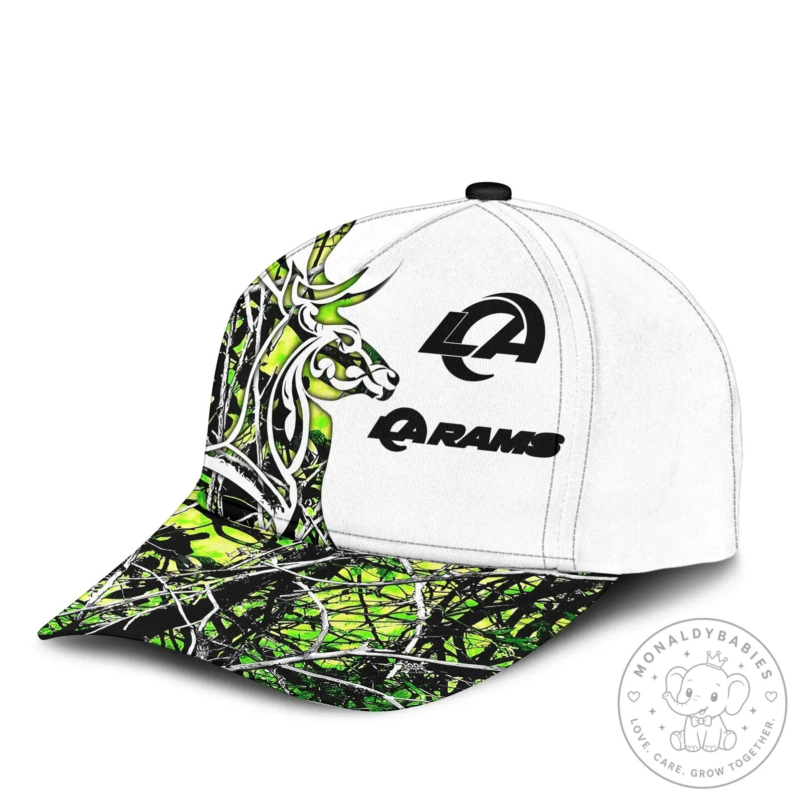 Los Angeles Rams Hunting Camouflage Deer Antler American Flag Cap Hat 14 Los Angeles Rams Hunting Camouflage Deer Antler American Flag Cap Hat