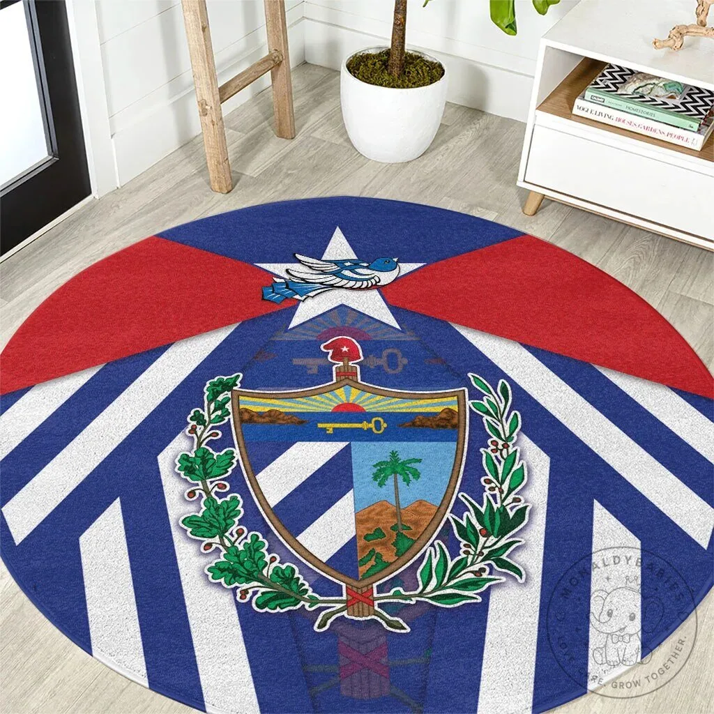 Viva Cuba Libre Round Carpet Cuban Trogon With Coat Of Arms Area Rug 3 Viva Cuba Libre Round Carpet Cuban Trogon With Coat Of Arms Area Rug