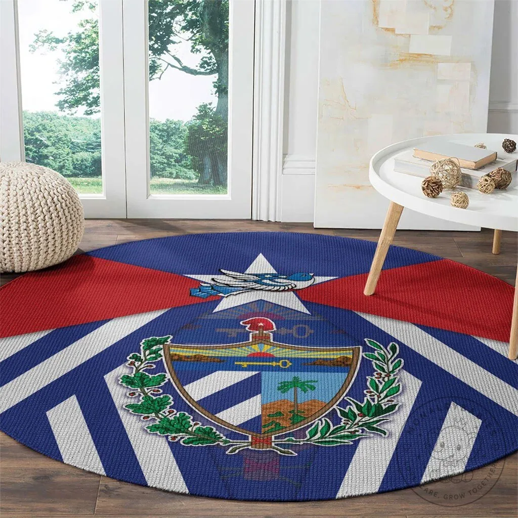 Viva Cuba Libre Round Carpet Cuban Trogon With Coat Of Arms Area Rug 12 Viva Cuba Libre Round Carpet Cuban Trogon With Coat Of Arms Area Rug