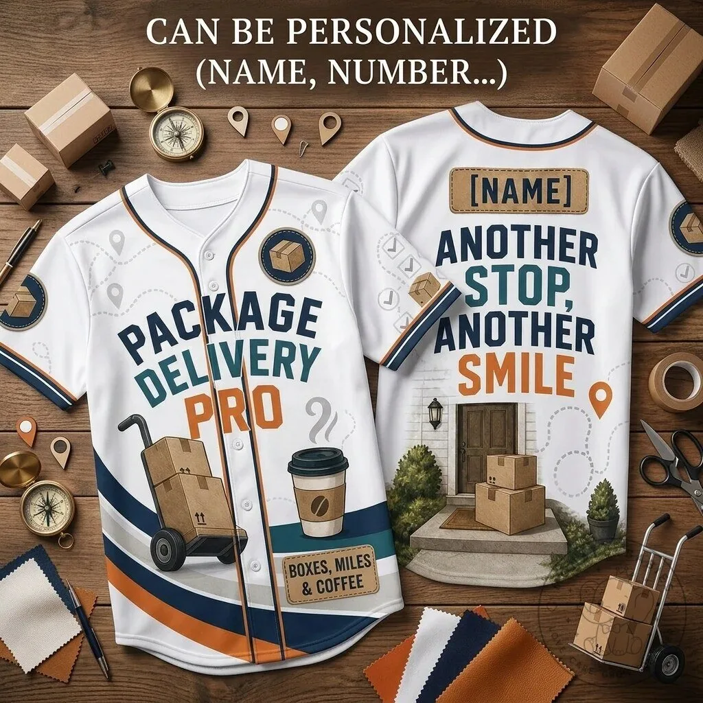 Personalized Package Delivery Professional Baseball Jersey