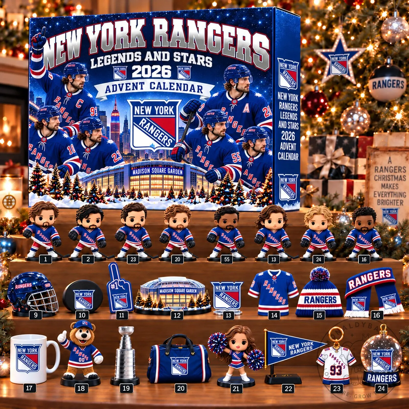 New York Rangers Legends and Stars 2026 Christmas Advent Calendar