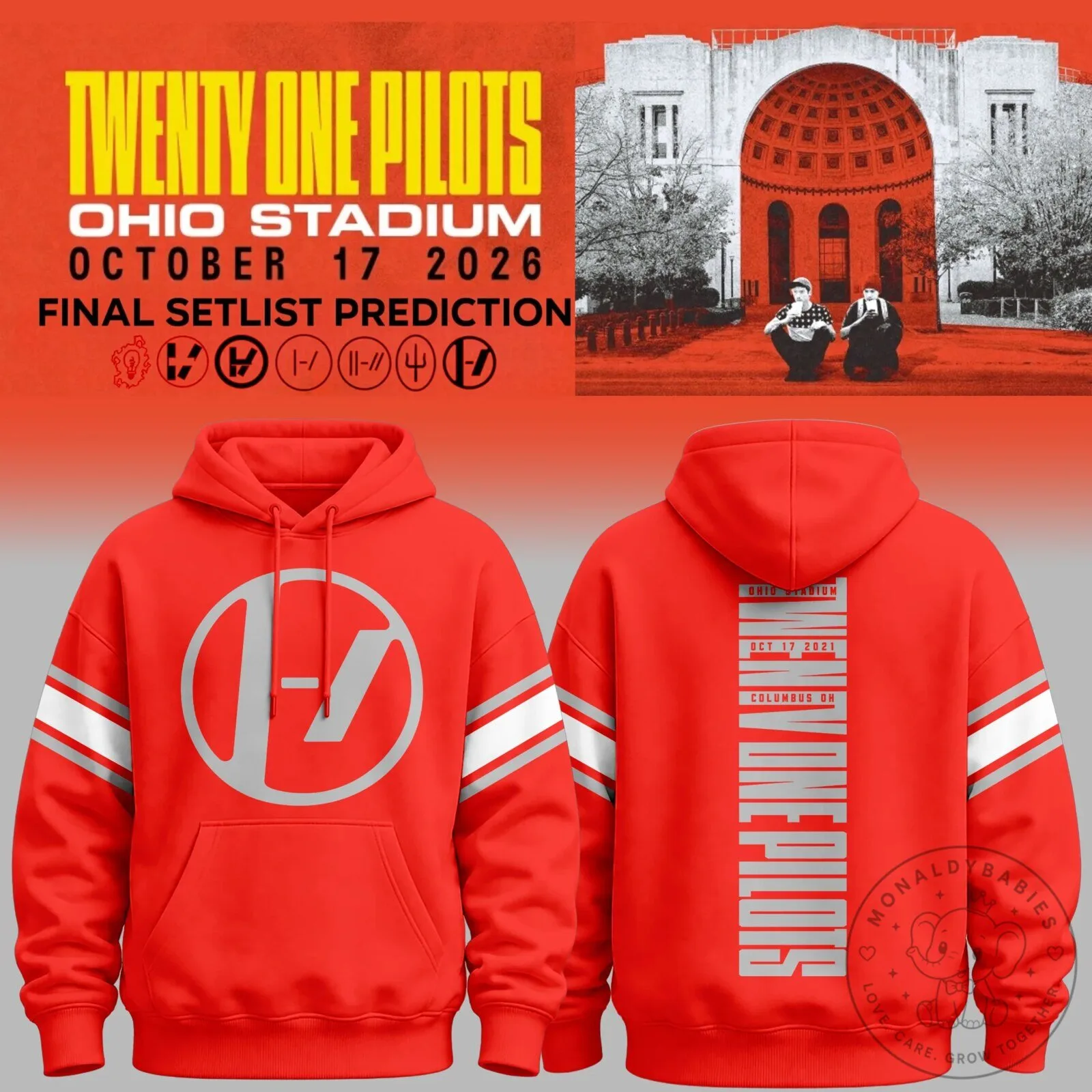 Twenty One Pilots Ohio Stadium Concert Final Setlist Prediction Hoodie