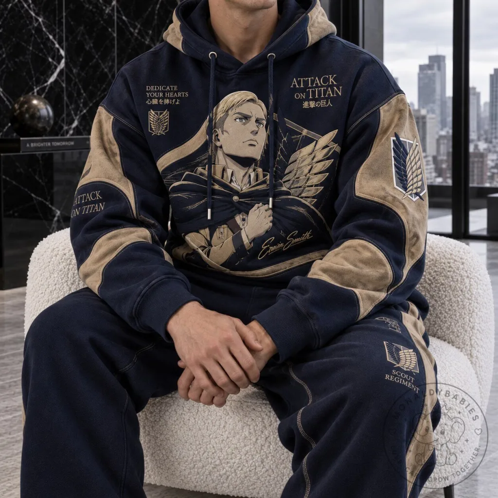 Attack On Titan Erwin Smith Scout Regiment Anime Manga Character Hoodie Attack On Titan Erwin Smith Scout Regiment Anime Manga Character Hoodie