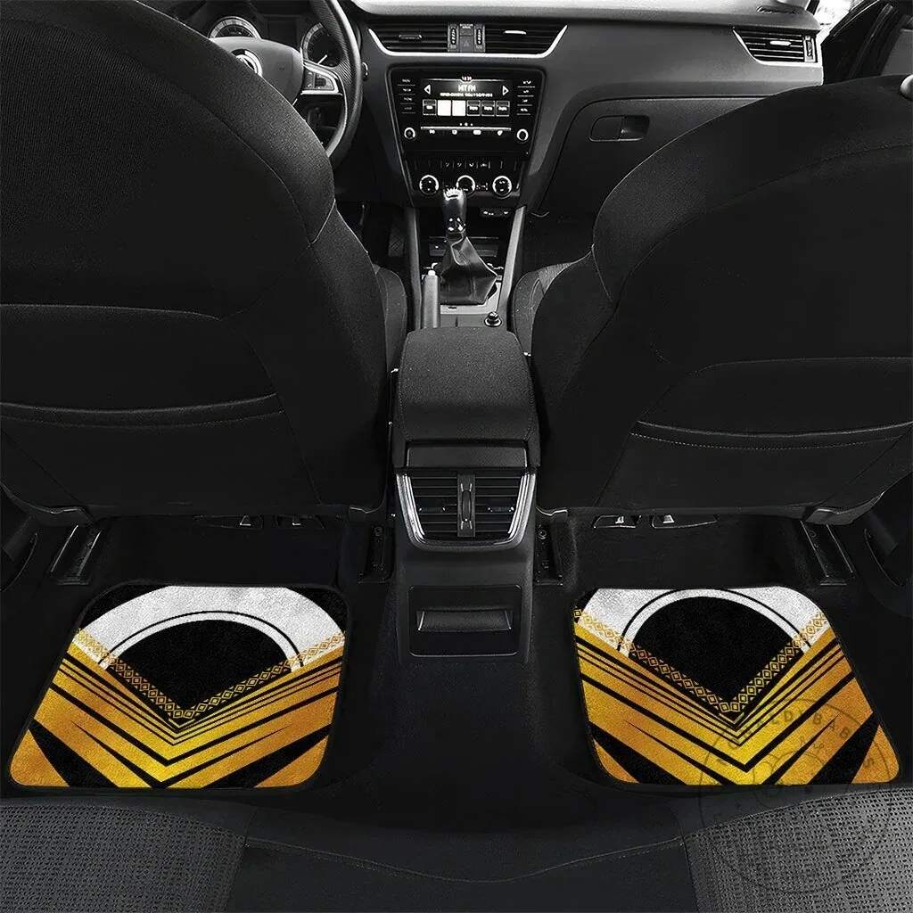 African American Heritage Gold Stripes Car Floor Mats Custom Auto Interior Accessories – image 4 of 6